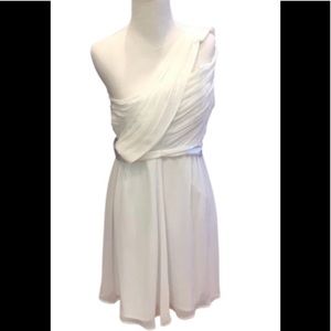 ABS white party dress